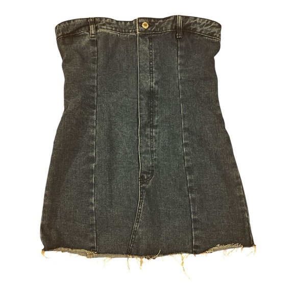 PrettyLittleThing Dresses & Skirts - PRETTYLITTLETHING Denim Strapless Dress